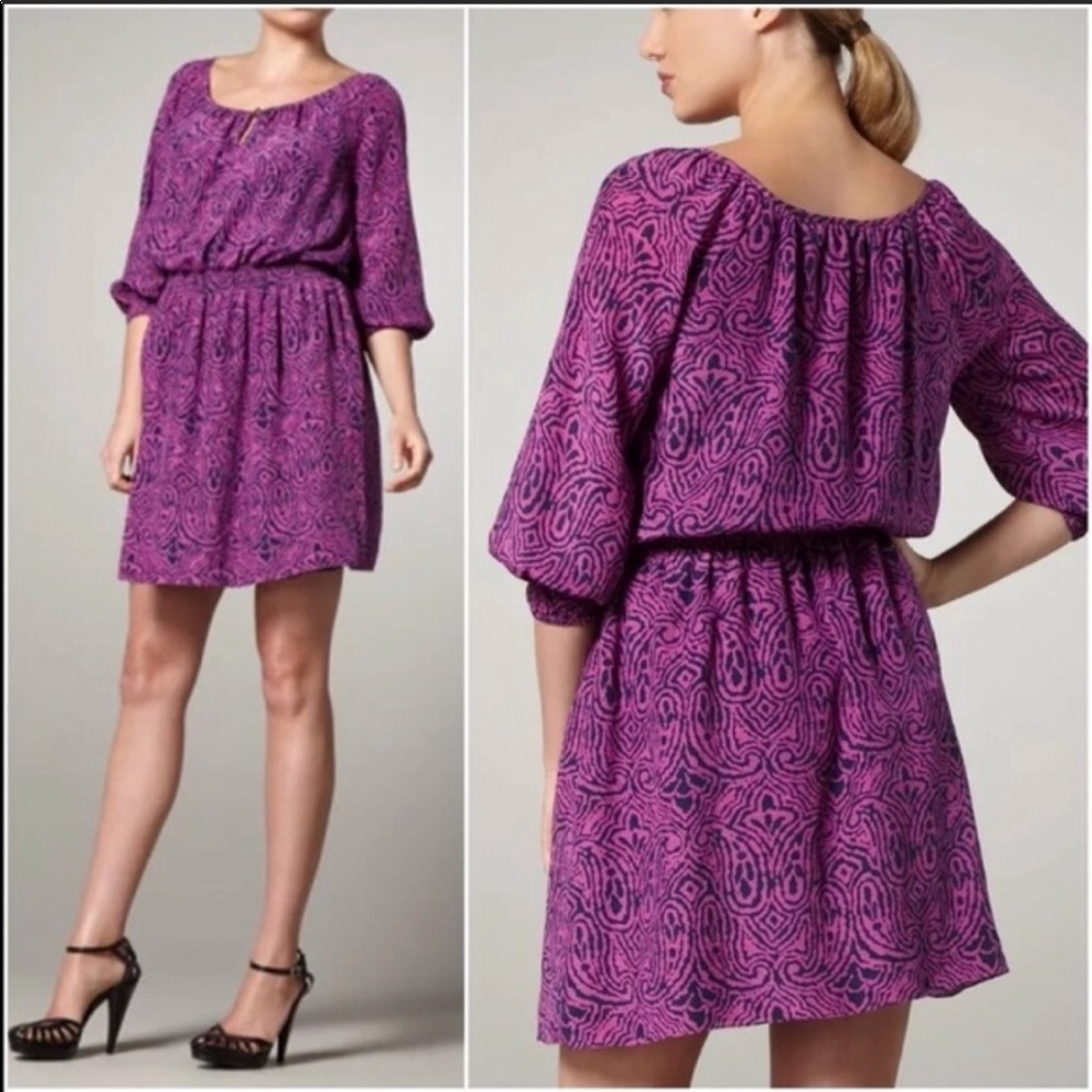 Shoshanna Silk Paisley Dress